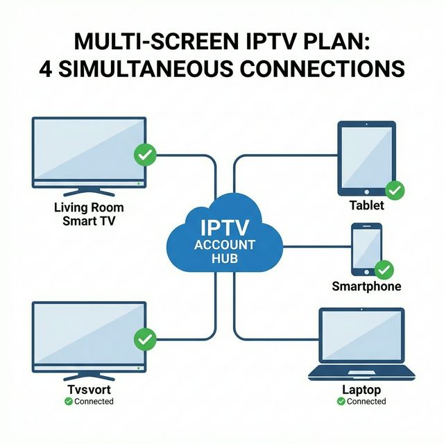 Configuration IPTV multi-écrans pour toute la famille