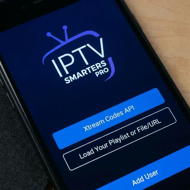 Interface IPTV Smarters Pro avec configuration Xtream Codes