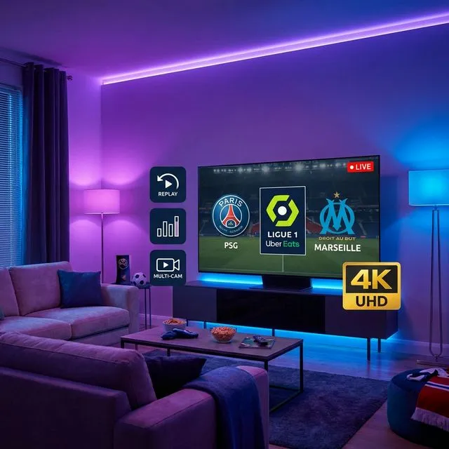 Regarder Ligue 1 en streaming 4K - Guide IPTV 2026