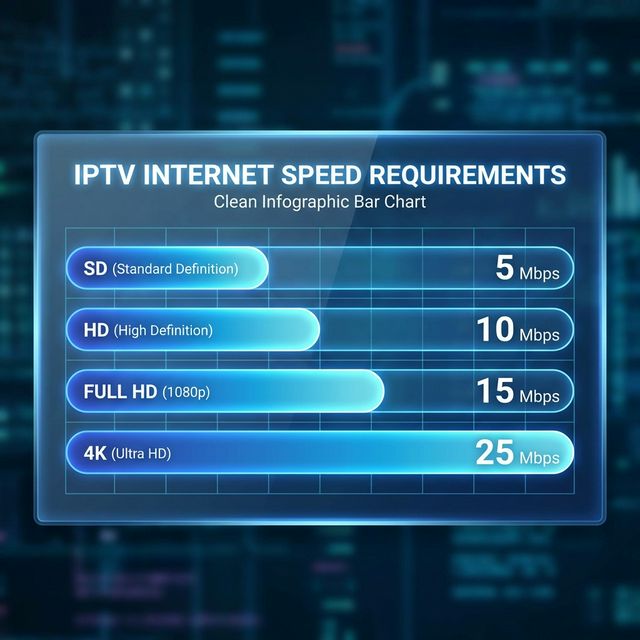 Test de débit internet et optimisation pour streaming IPTV
