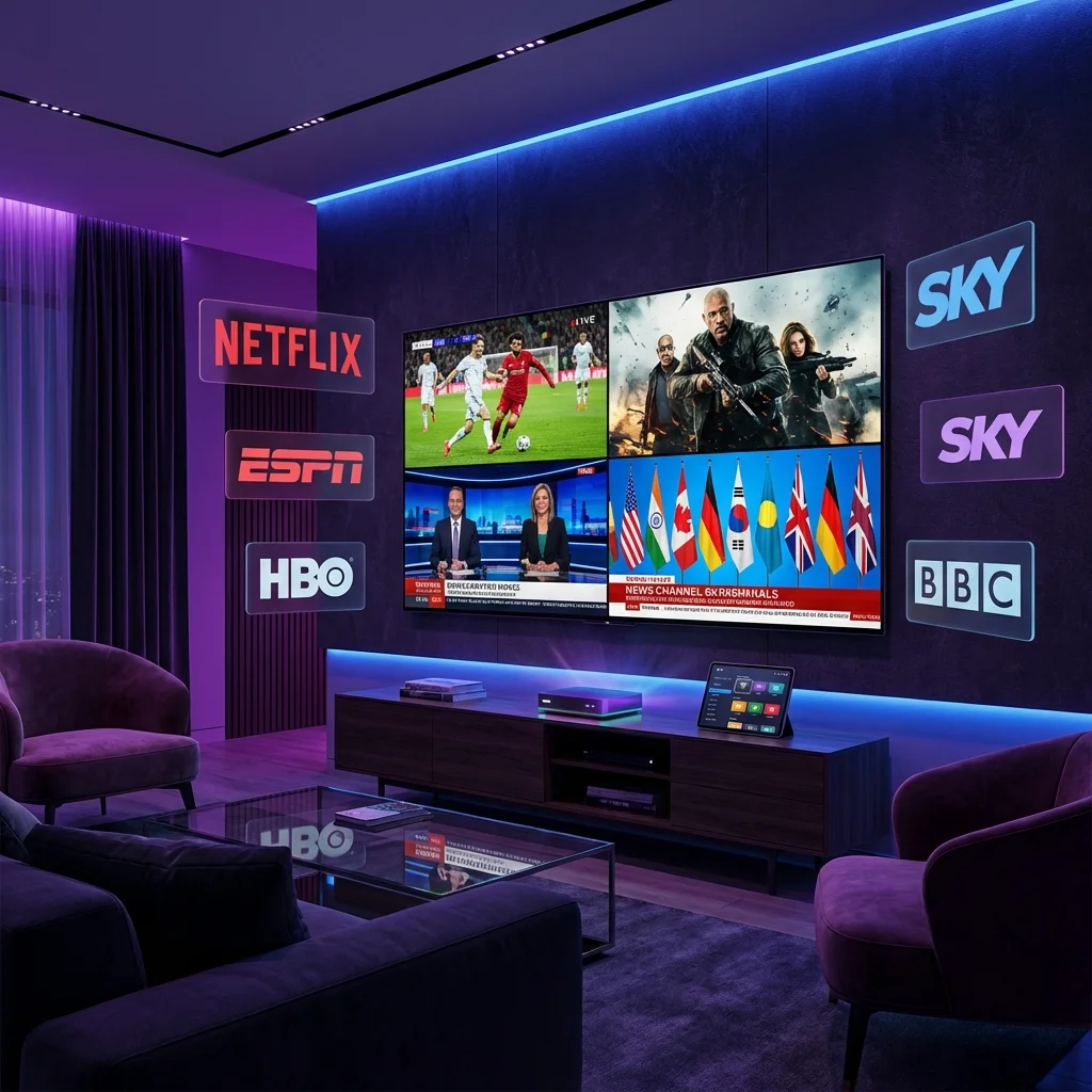 IPTV France Entertainment - Sports, Films, Séries et Chaînes Internationales