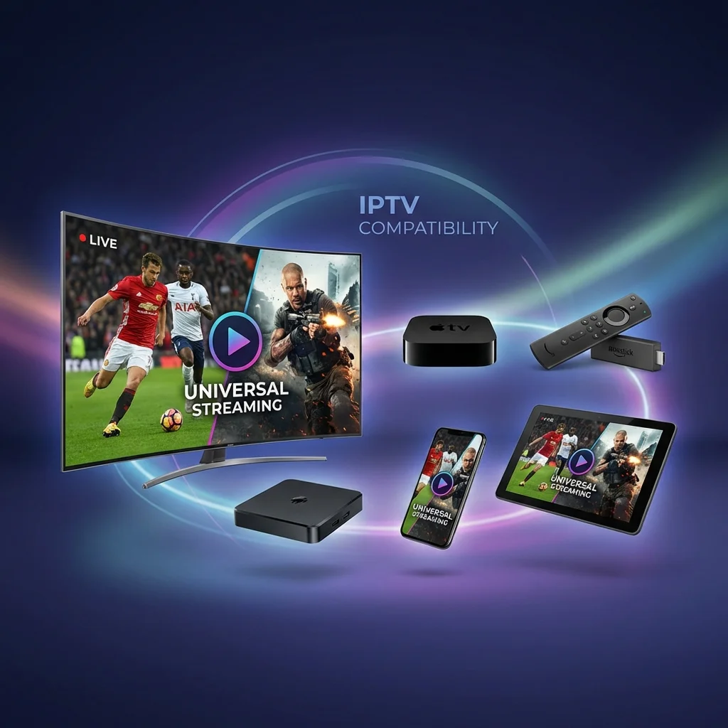 IPTV Compatible Smart TV, Firestick, Apple TV, Smartphone